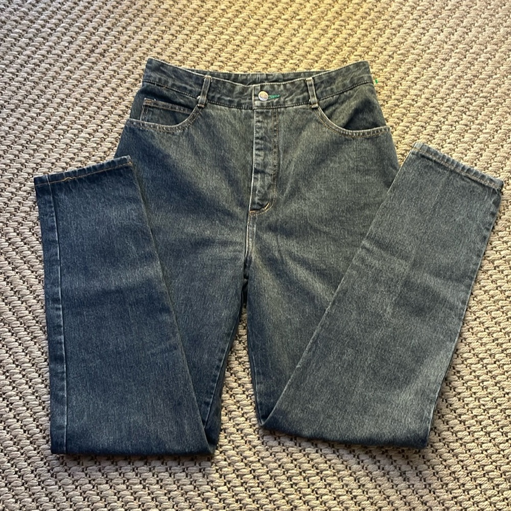 Vintage high-rise washed black Bongo jeans
